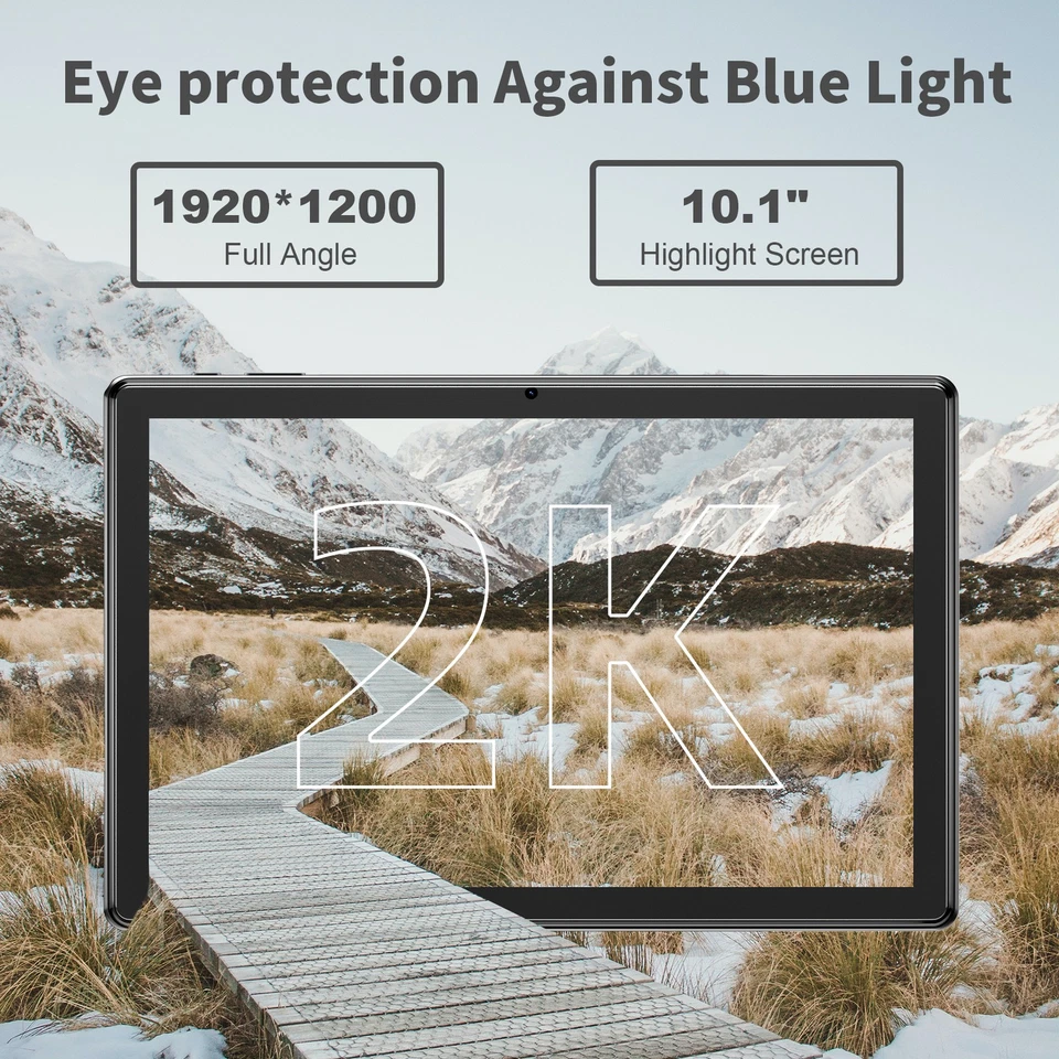 SGIN Tablet 10,1 Zoll 8 GB + 128 GB Android 12 5G WiFi 6 IPS 6000 mAh Kamera IPS - Bild 2 von 4