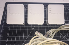 3pcs Netgear Powerline AV200 Nano Ethernet Adapter XAV2101 v2 and cables