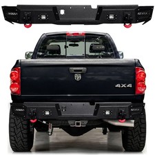 Vijay Black Rear Bumper With Led Lights D-ring For Dodge Ram 2500 3500 2003-2009 Vijay Black Rear Bumper With Led Lights D-ring For Dodge Ram 2500 3500 2003-2009