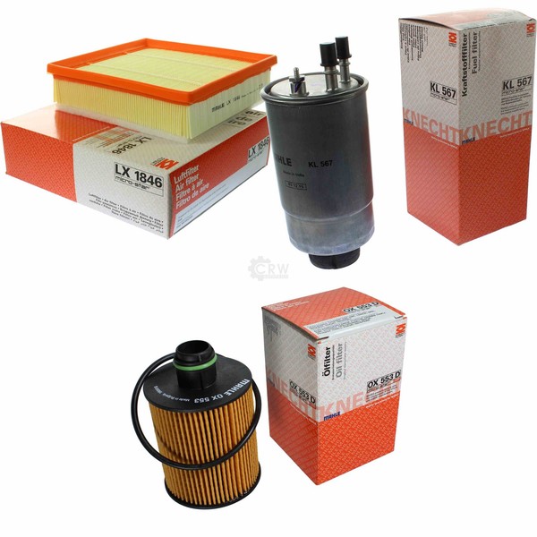 Mahle / Knecht Kraftstofffilter Kl 567 Luftfilter Lx 1846 ÖLfilter Ox 553D-image