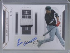 2019 Panini National Treasures Holo Gold 17/25 Eloy Jimenez #GGS-EJ Auto 05p6