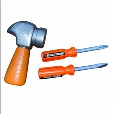 Kids play pretend construction worker/builder set