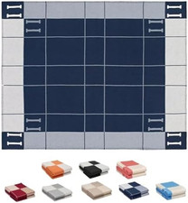 Cozy Navy Blue Faux Cashmere Throw Blanket for Sofa  Bed - 55x66 in