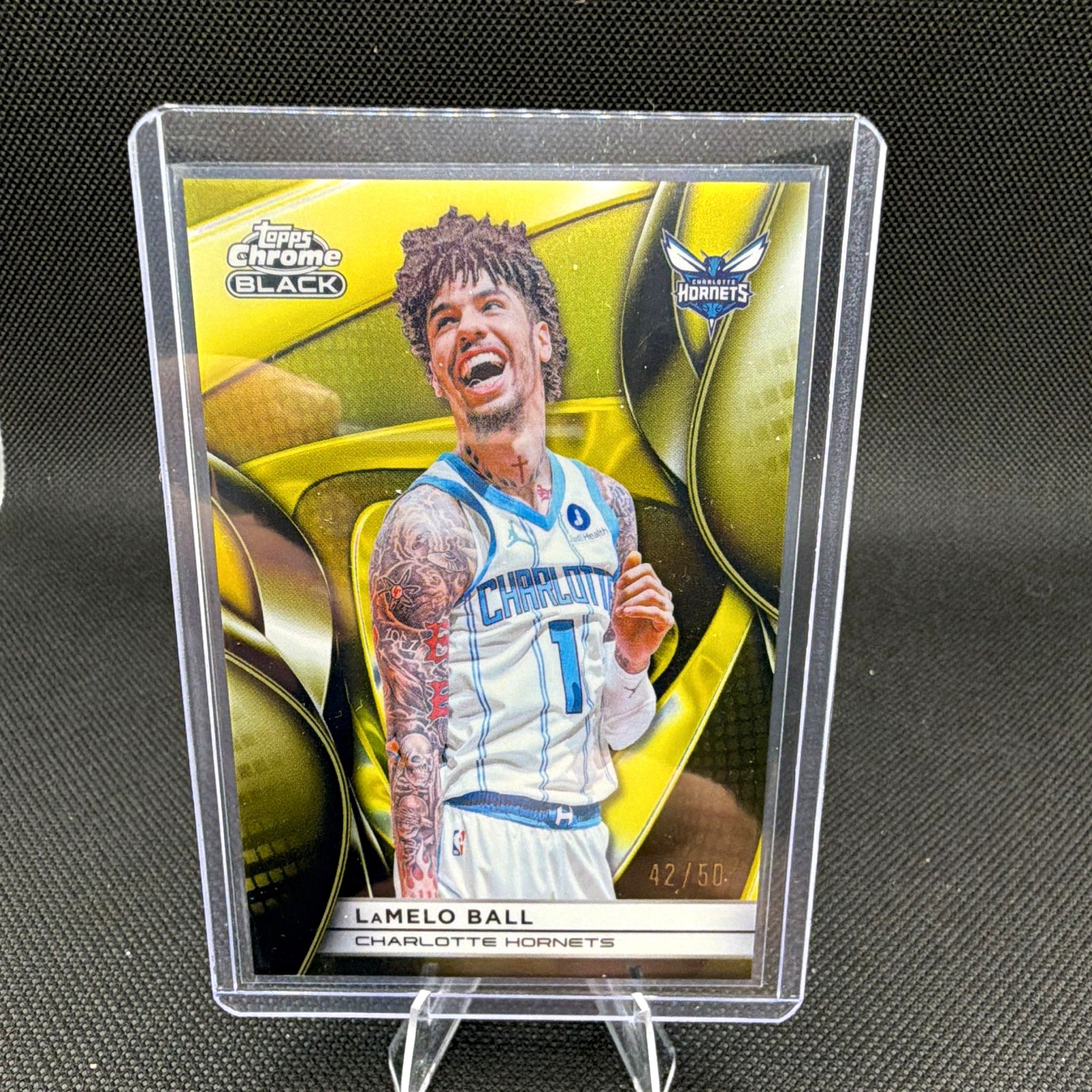 Topps Chrome Black 2025-26 LaMelo Ball Charlotte Hornets #57 /50