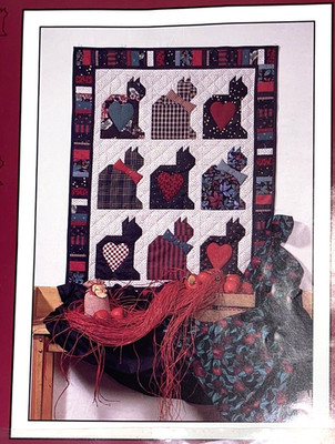 Debbie Mumm Quilt Wall Hanging Pattern 32'' x 41'' Crazy for Cats Mumm's the Word