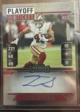 Isaac Guerendo 2024 Panini Contenders Playoff Ticket Silver /149 Auto 49ers RC