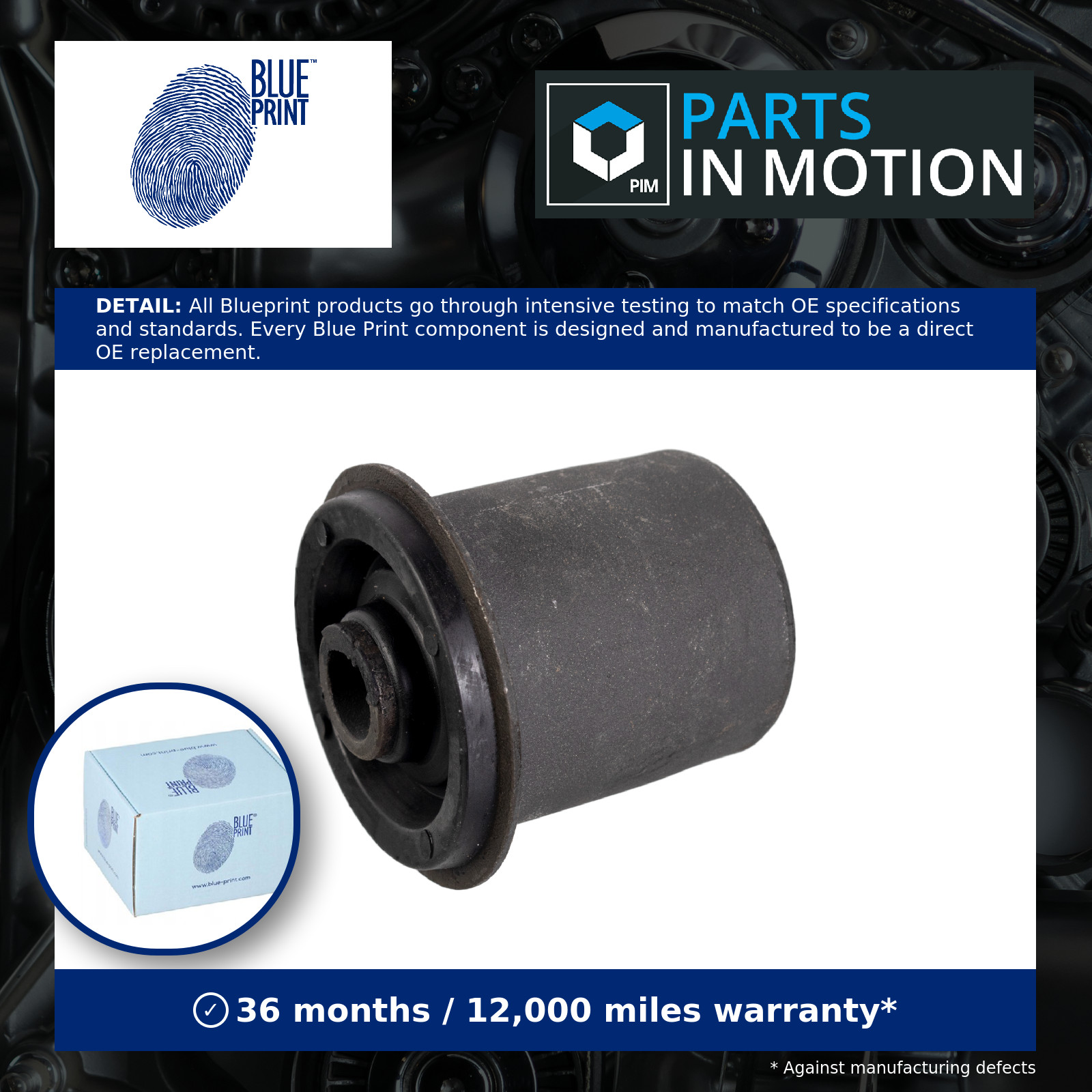Wishbone / Control / Trailing Arm Bush Front Lower ADK88021 Blue Print Mounting