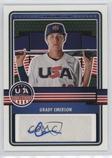 2023 Panini USA Baseball Stars & Stripes Grady Emerson #15U-GE Auto n5h