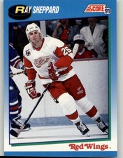 1991-92 Score Canadian English Ray Sheppard #586 Detroit Red Wings