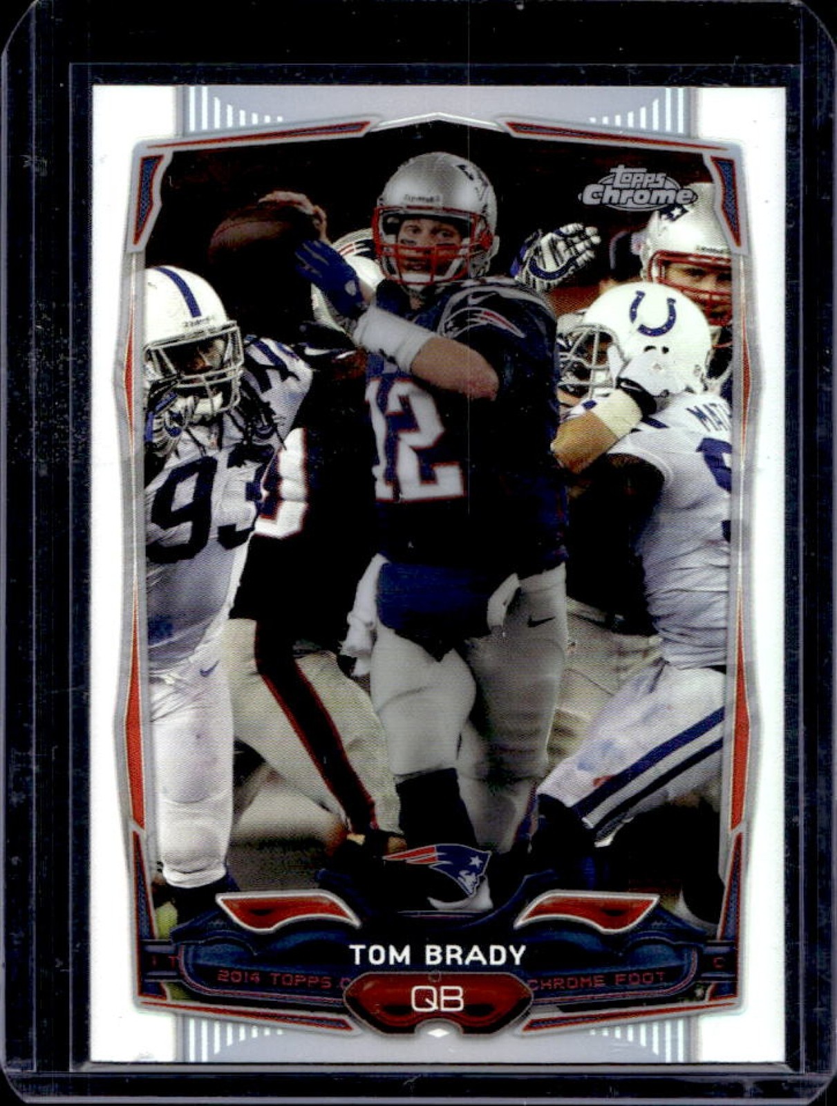 2014 Topps Chrome Tom Brady Refractor #62 Patriots