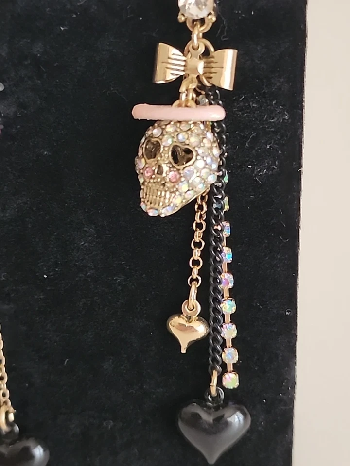 Pendientes de ángel diablo Betsey Johnson extremadamente raros - Foto 3 de 4