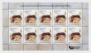 lithuania 2026 Culinary Heritage APPLE CHEESE dessert gastronomy 10v mnh FULL