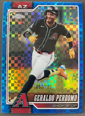 2026 Topps Chrome Geraldo Perdomo #228 Blue X-Fractor Arizona Diamondbacks