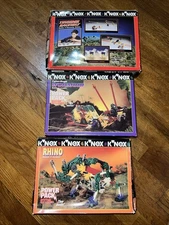 VINTAGE  K'NEX  RHINO POWER , WORMOID, THUNDER RACEWAY - LOT OF 3 NEW KITS