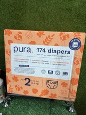 Pura Size 2 Baby Diapers 174 Pack | 3–6kg | Eco-Friendly, Soft & Hypoallergenic 0.21 per nappy
