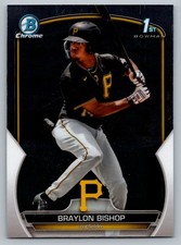2023 Bowman #BCP-90 Braylon Bishop Chrome Prospects Pittsburgh Pirates Free S&H