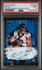 2024 Topps Finest Chrome Signature NFL Bo Nix Rookie ON CARD AUTO Blue SSP 95/99