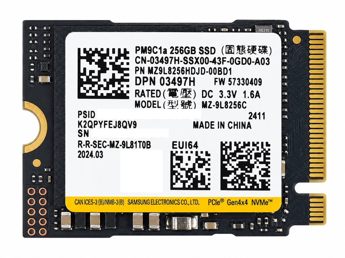 m.2 NVMe 2280 SSD SAMSUNG MZVLB256HAHQ-000H1 256GB 正常判定品