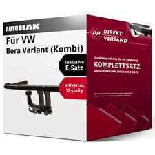 Für Bora Variant Typ 1J6 (Auto Hak) Anhängerkupplung abnehmbar + E-Satz 13pol