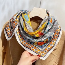 100 Mulberry Silk 27" Square Scarf Women Neckerchief Bandana Multicolor Wrap
