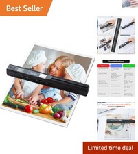 Portable Scanner, Photo Scanner for A4 Documents, Handheld Scanner for Busine...