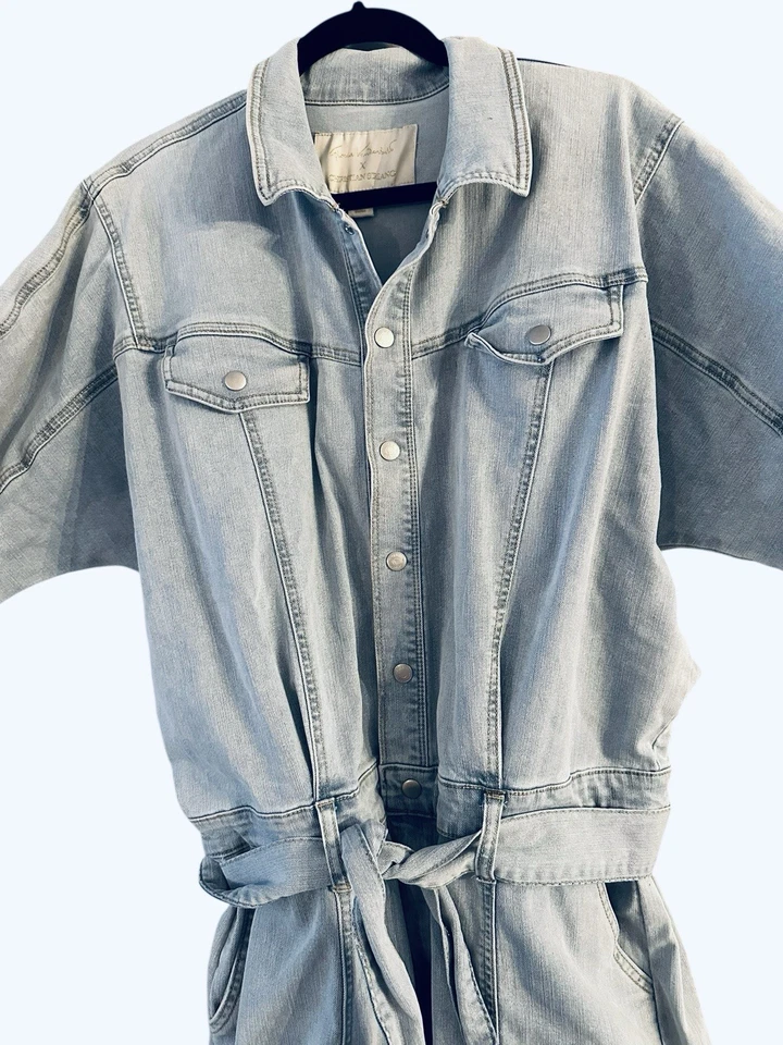 Women's Gloria Vanderbilt Christian Siriano Dolman-Sleeve Belted Jumpsuit Sz 16 - Image 3 of 4