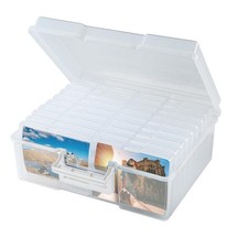 Photo Storage Box 5 x 7 Inches, 18 Inner Extra Large Photo Boxes with Divider...