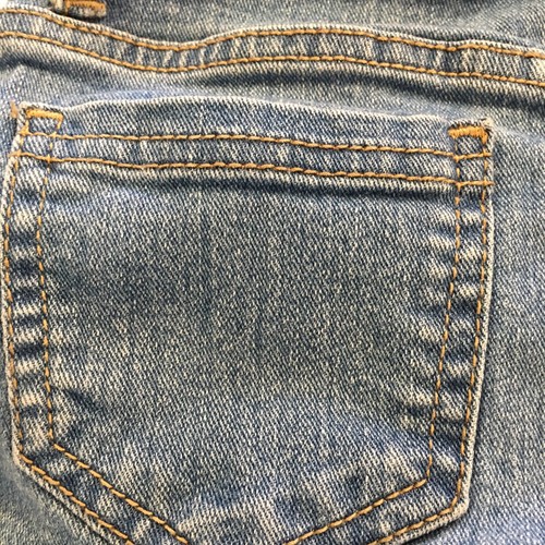 Jordache Girl's Size XS (4-5) Bling Bib Medium Wash Cuffed Stretch Shortall - Picture 12 of 12