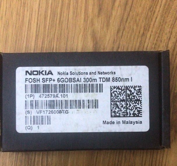 その他 NOKIA SFP+ 6G 300m 850nm MM Nokia 6G SFP 300m 850nm MM - Durable & High Performance