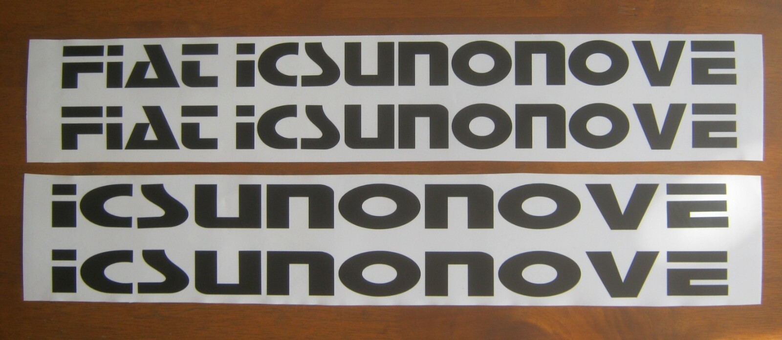 22” x 1.4" DECAL STICKER FIAT BERTONE X1/9 1300 1500 ICSUNONOVE FIATICSUNONOVE