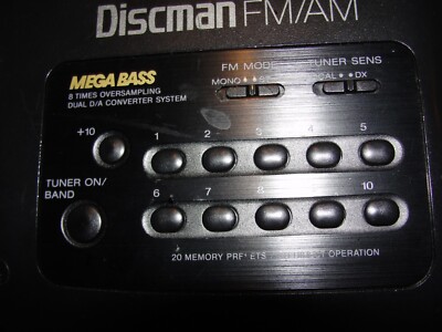 Sony Discman D-T66 AM/FM CD Player with MEGA BASS | eBay