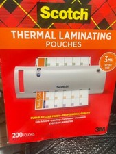 Scotch Letter Size Thermal Laminating Pouches 3 mil 11 2/5 x 8 9/10 200 Pack(Y7)