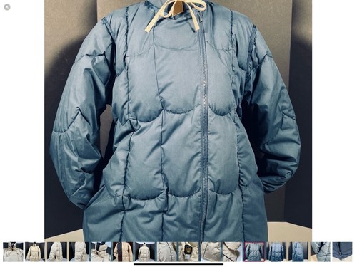 Fox Run Womens Quilted Puffer Coat Size Small Zip Mock Neck Reversible - Picture 12 of 16
