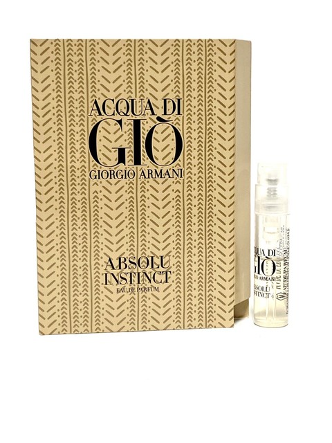 2x Giorgio Armani Acqua Di Gio Absolu Instinct Eau De Parfum Sample 0 04oz Each For Sale Online Ebay