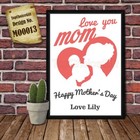 PERSONALISED Mum and Child, Mothers Day Card, Daughter to Mum Gift, Mothers Day