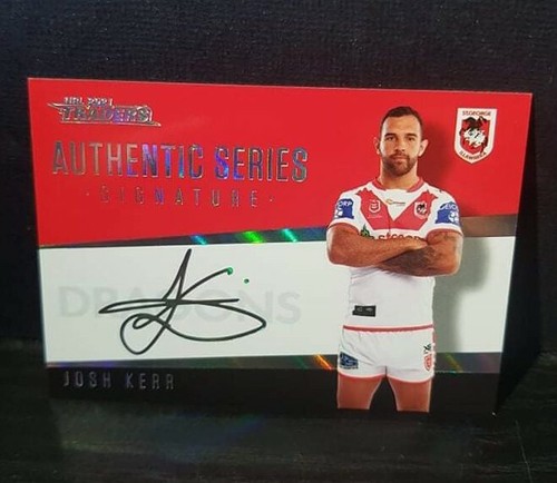 2021 NRL Traders Josh Kerr Authentic Signatures AS 13/16