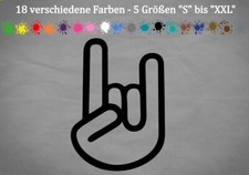 Pommesgabel Aufkleber Wacken Metal Fork Musik Rocker Gruß Teufel Kleber s-xxl