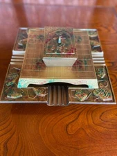 Shogi Board Iron ashtray ashtray set With pieces Japanese chessboard #202