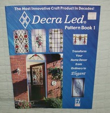 Decra Led Pattern Book 1 Stained Glass Craft EZ Craft 40 Designs New Fast Ship