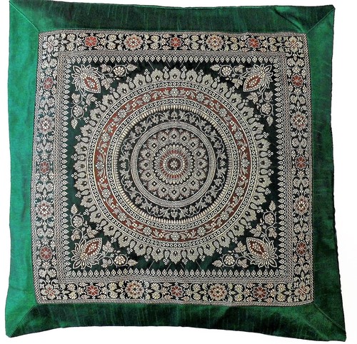 Kissenhüllen 50 x 50 cm oder 45 x 45 cm Mandala Brokat Deko Sofakissen Indisch - Bild 14 von 18