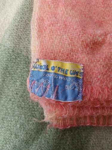 Vintage American 100% Virgin Wool Blankets PatternsColors Checks Some Distressed - Picture 8 of 19