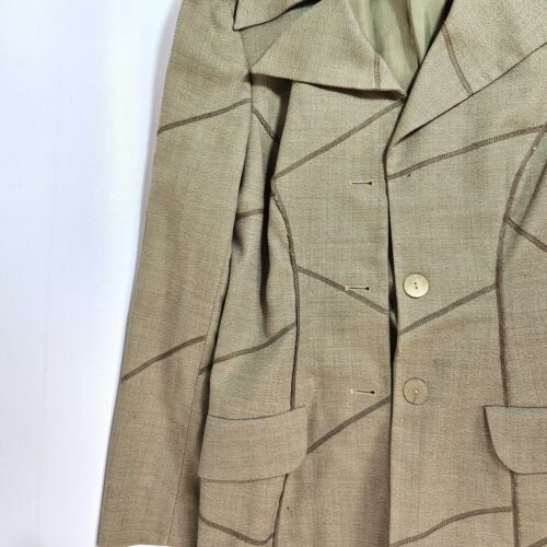 Lolita Lempicka Patchwork Blazer Suit Jacket Women Small/Medium? *Missing Button - Picture 10 of 11