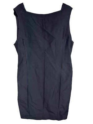 Chelsea Mak Gramercy Black Dress Deep V Back Cotton Ramie Size XS Classic LBD