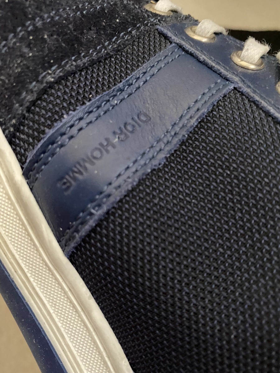 Dior Homme スニーカー 青x紺(シャンブレー) 2010024F0050 Christian Dior Homme Shoes Men's Low Cut Navy Blue Dior