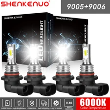 For Honda Accord 2003-2007 LED Headlight Bulbs White HIGH/Low Beam 9005 9006 Kit