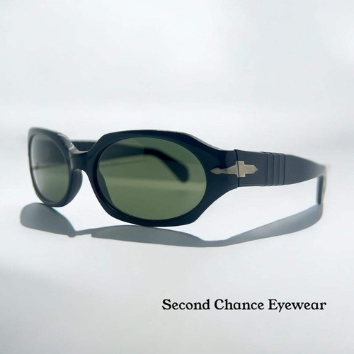 PERSOL 2610-S 9531 VINTAGE SUNGLASSES-GREEN GLASS LENSES-DEADSTOCK-FULL KIT-RARE