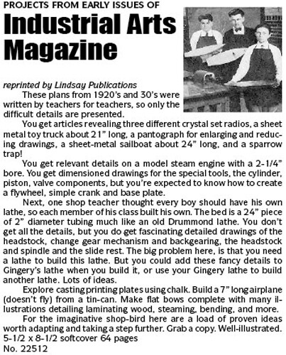 Projects From Early Issues of Industrial Arts Mag, elec, metal work (Lindsay) - Picture 2 of 3