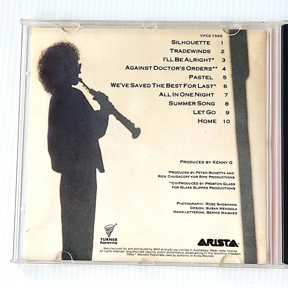 Kenny G Silhouette CD 1988 - image 3 of 4