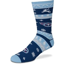 Tennessee Titans Socks Large Size 10 to 13 Holiday Christmas