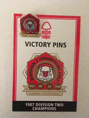 Danbury Nottingham Forest Fc Victory Pin Badge 1907 Division Two 2 Champions Ebay